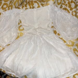 White Fashion Nova Romper